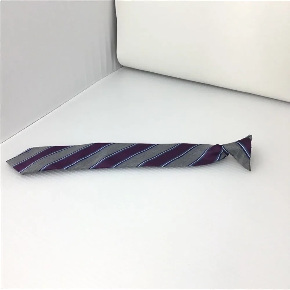 Striped Clip-On Tie (E6)